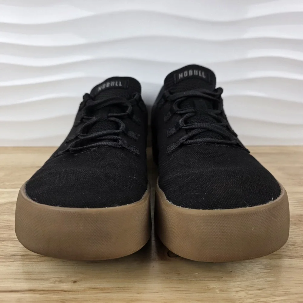 Nobull Canvas Trainers Sneakers Mens Size‎ 12.5 Black Gum Casual Shoes
